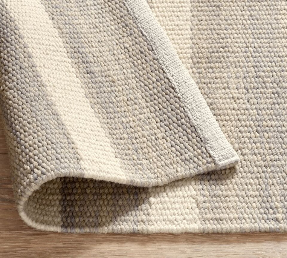 Danton Striped Performance Indoor/Outdoor Rug Pottery Barn Australia